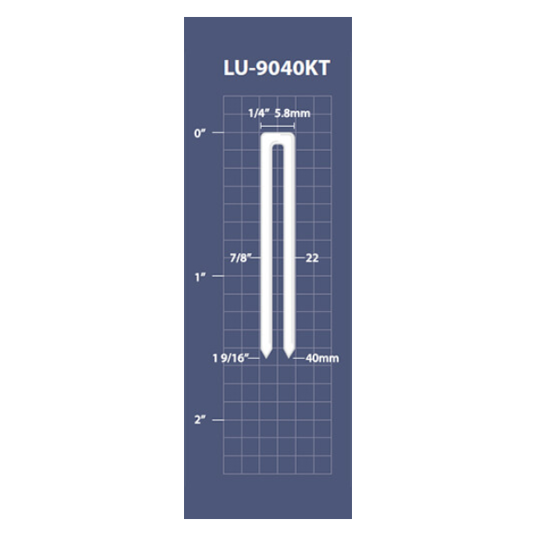LU-9040KT 18 GA Narrow Crown Stapler, Heavy Duty