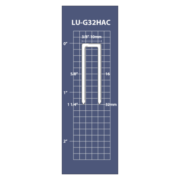 LU-G32HAC 18 GA Medium Crown Stapler, Long Nose