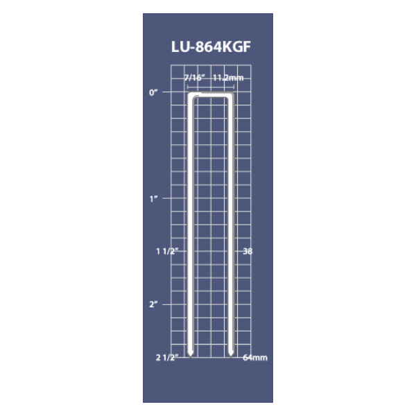LU-864KGF 18 GA Medium Crown Stapler