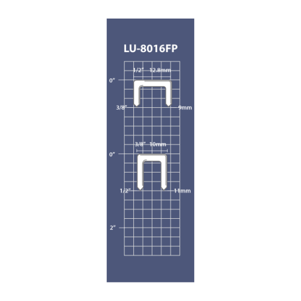 LU-8016FP 2-in-1 Medium & Narrow Crown Stapler for Polymer