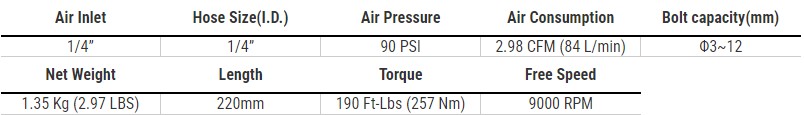 AD312A High Torque Air Screwdriver